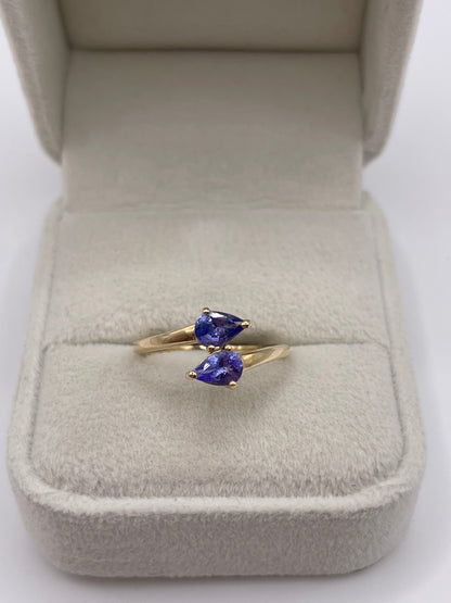 9ct gold tanzanite ring