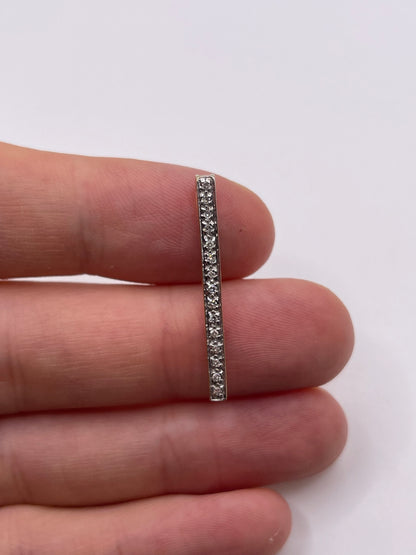 9ct gold diamond pendant