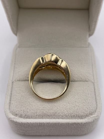 9ct gold diamond cluster ring