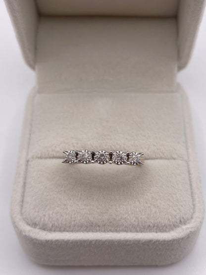 9ct gold diamond ring