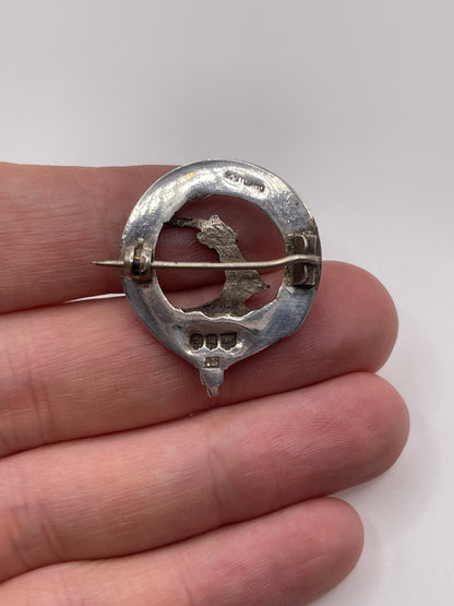 Scottish silver clan brooch