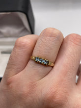 Load image into Gallery viewer, 9ct gold blue topaz ring
