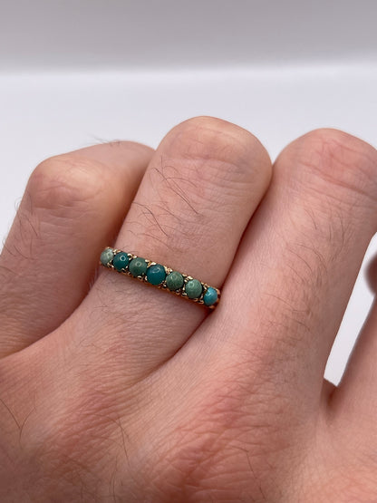 9ct gold turquoise ring