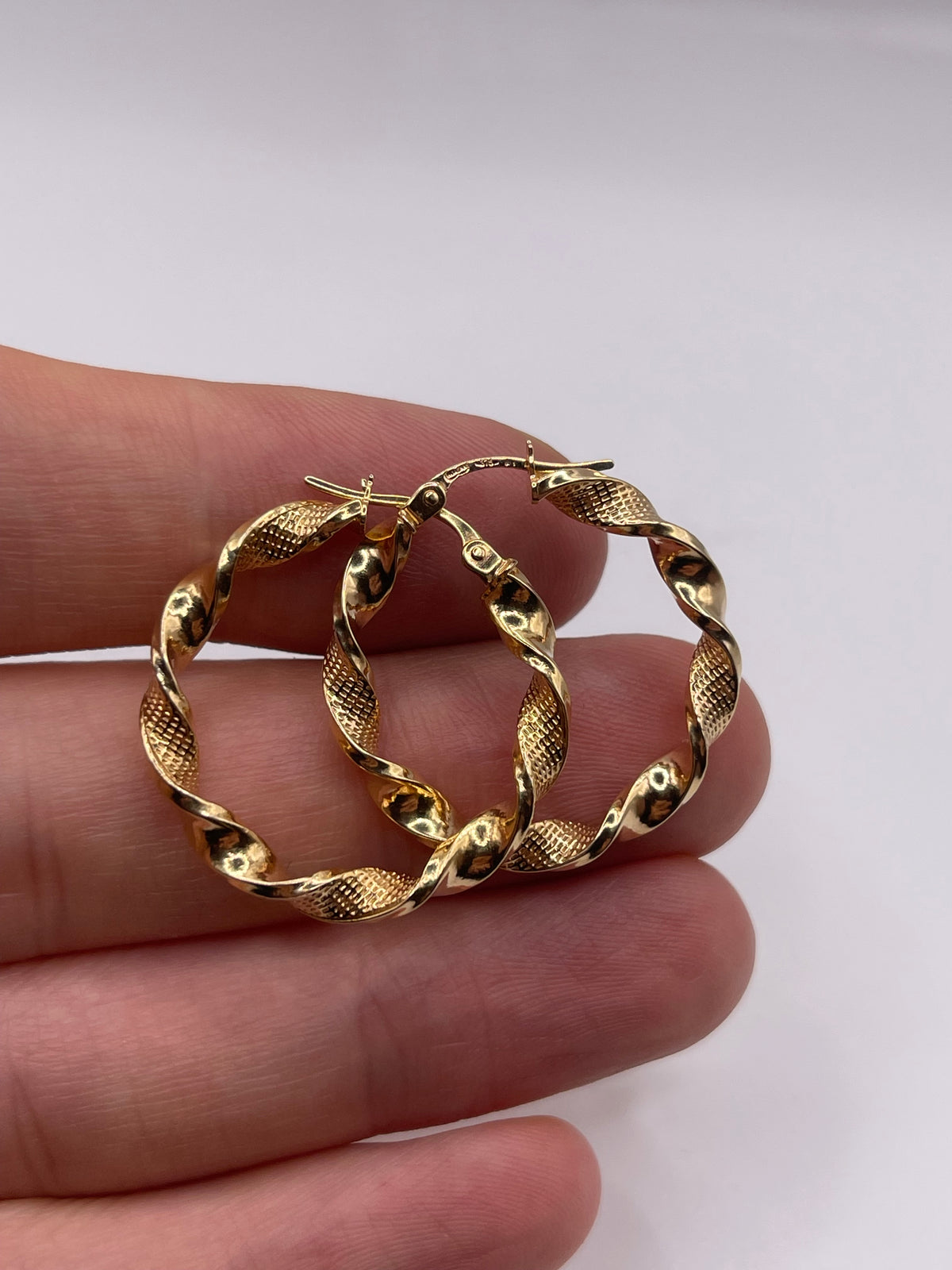 9ct gold Creole earrings