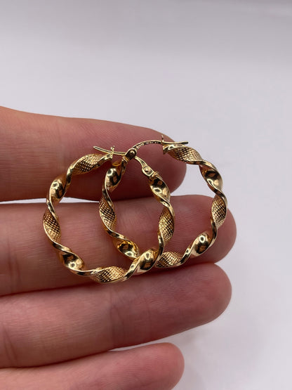 9ct gold Creole earrings