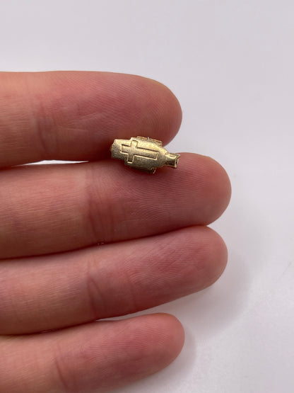 9ct gold church charm