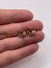 Load image into Gallery viewer, 9ct gold tanzanite cluster earrings

