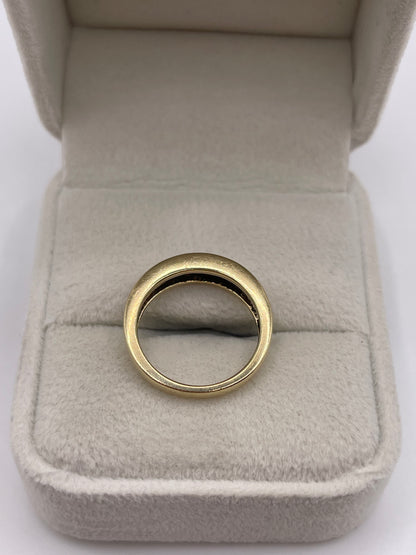 9ct gold 50 point diamond ring