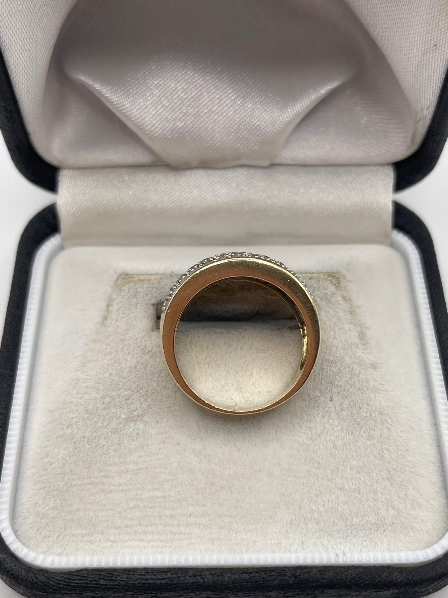 9ct gold 1ct diamond cluster ring
