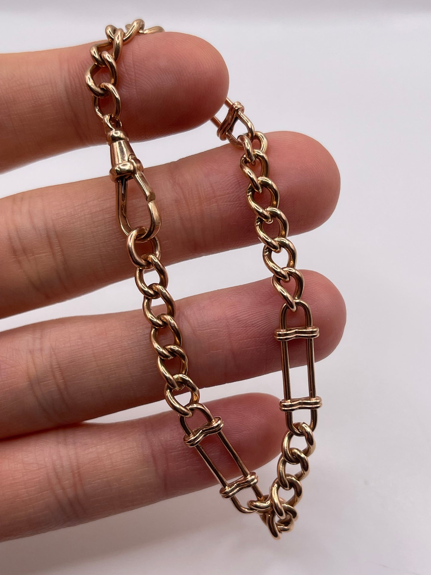 9ct rose gold bracelet