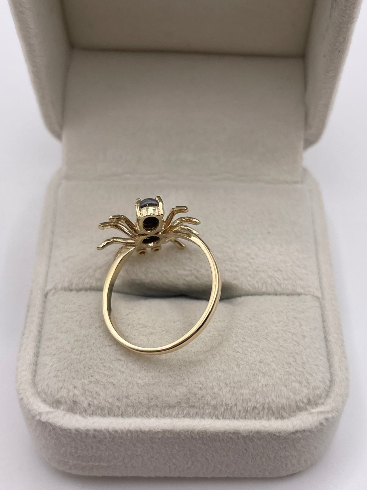 9ct gold opal triplet and diamond spider ring