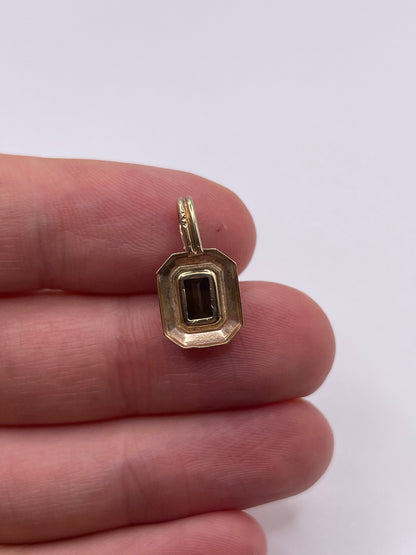 8ct gold tourmaline pendant