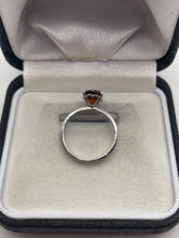 Load image into Gallery viewer, 9ct white gold citrine ring

