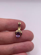 Load image into Gallery viewer, 9ct gold amethyst pendant
