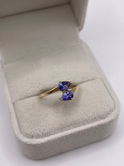 9ct gold tanzanite ring