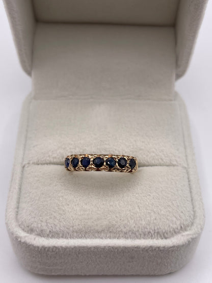 9ct gold sapphire ring
