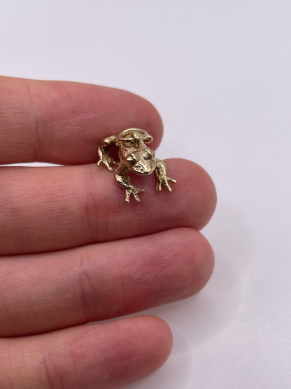9ct gold frog charm