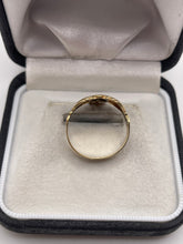 Load image into Gallery viewer, 9ct gold diamond claddagh ring
