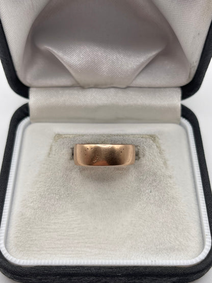 9ct rose gold band