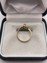 Load image into Gallery viewer, 9ct gold emerald and diamond ring
