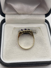 Load image into Gallery viewer, 9ct gold amethyst and diamond ring

