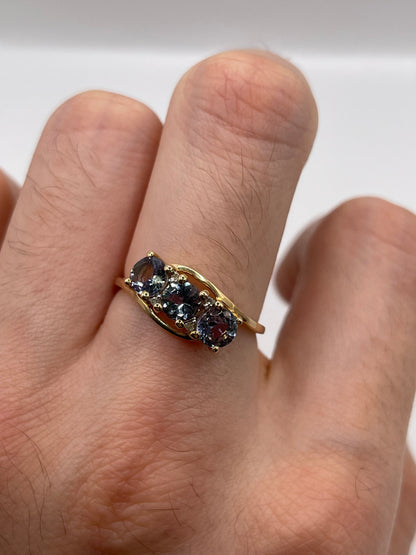 9ct gold tanzanite ring