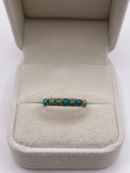 9ct gold turquoise ring