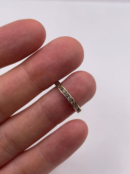 9ct gold diamond ring