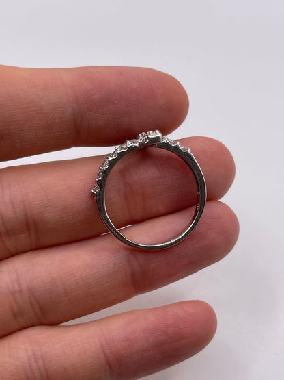 Silver cz ring