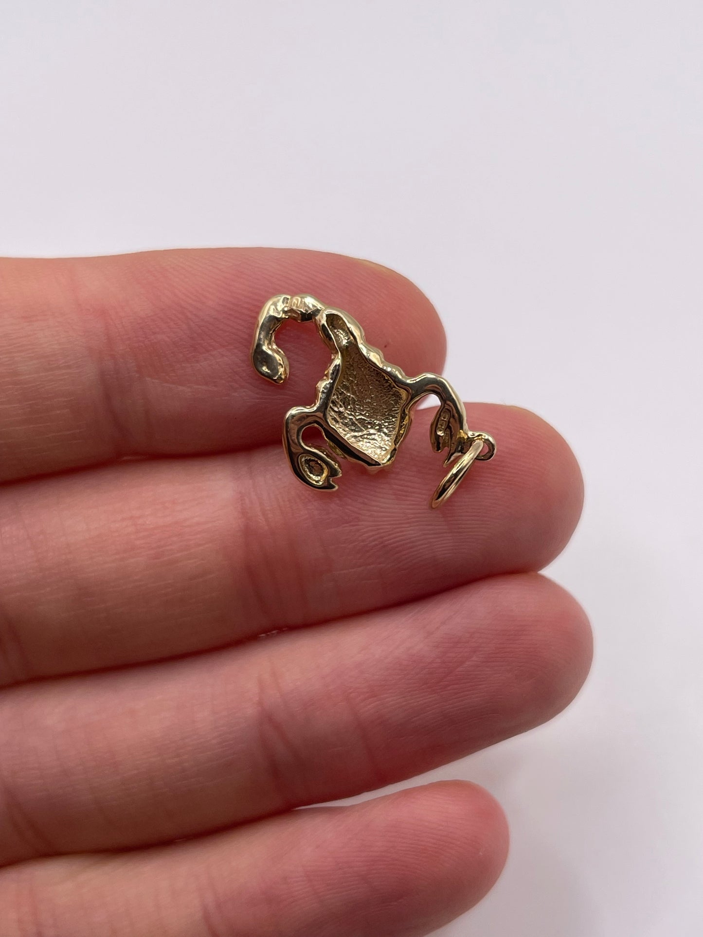 9ct gold scorpion pendant