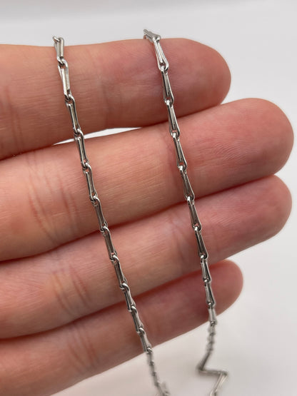 9ct white gold chain 158