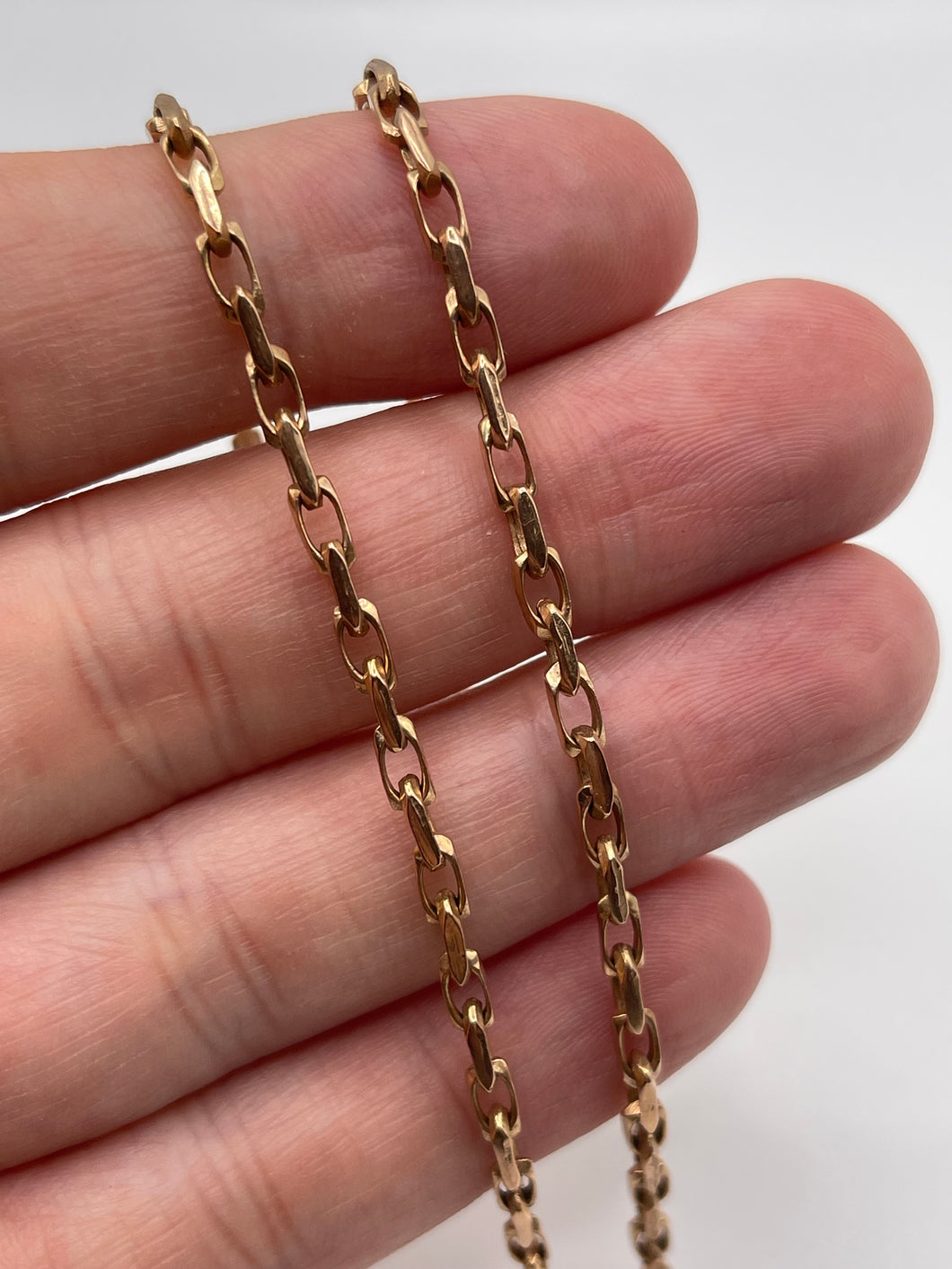 9ct rose gold chain 376