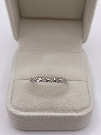 9ct white gold diamond ring