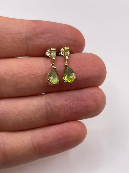 9ct gold quartz earrings