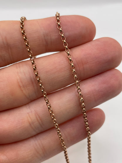 9ct rose gold chain 206