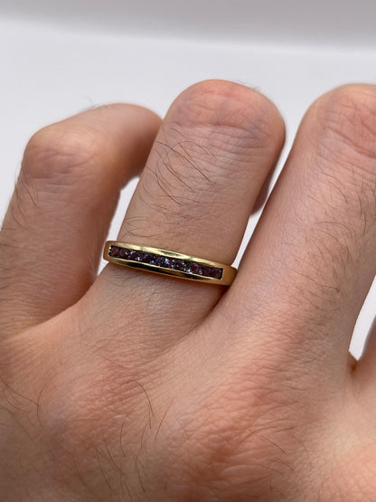 9ct gold iolite ring