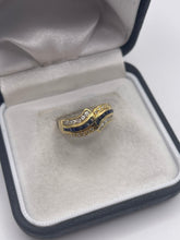 Load image into Gallery viewer, 18ct gold sapphire and diamond ring
