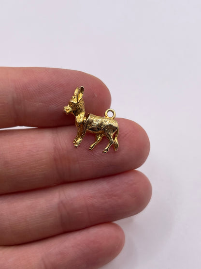 9ct gold donkey charm