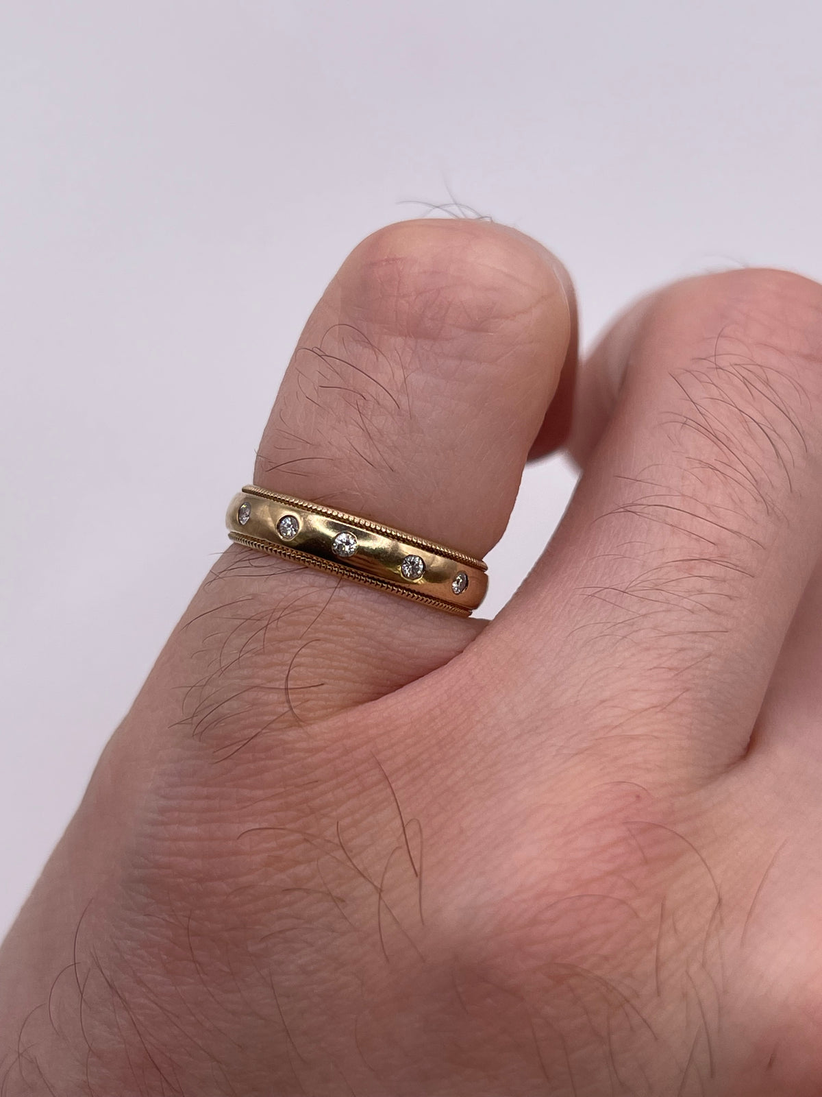 9ct gold diamond ring