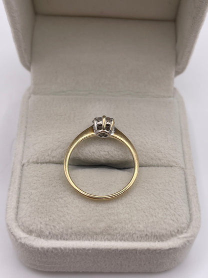 9ct gold diamond cluster ring