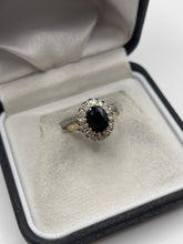 Load image into Gallery viewer, 9ct gold sapphire and diamond ring
