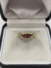 Load image into Gallery viewer, 9ct gold tourmaline ring
