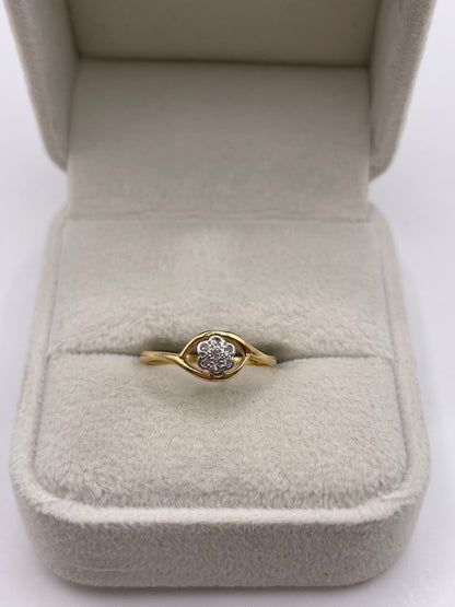 18ct gold platinum diamond ring