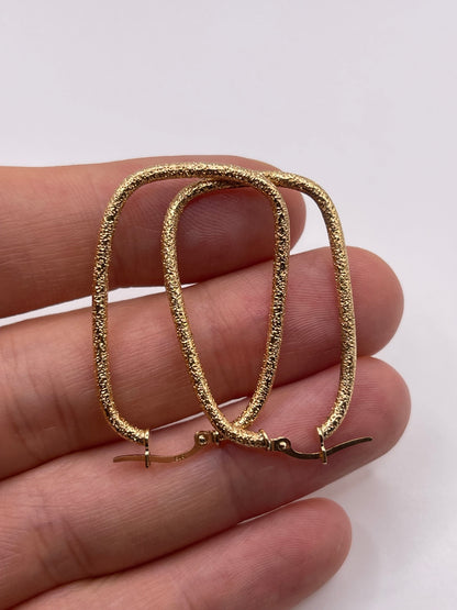 9ct gold creole earrings