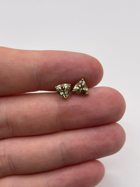 9ct gold quartz earrings