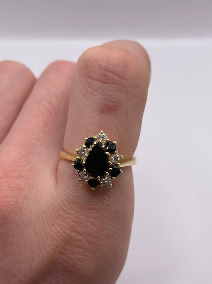 18ct gold sapphire and diamond ring