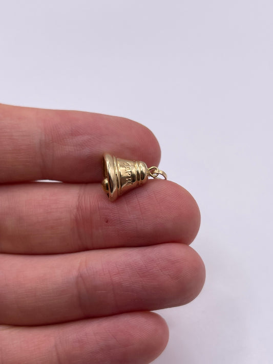 9ct gold bell charm