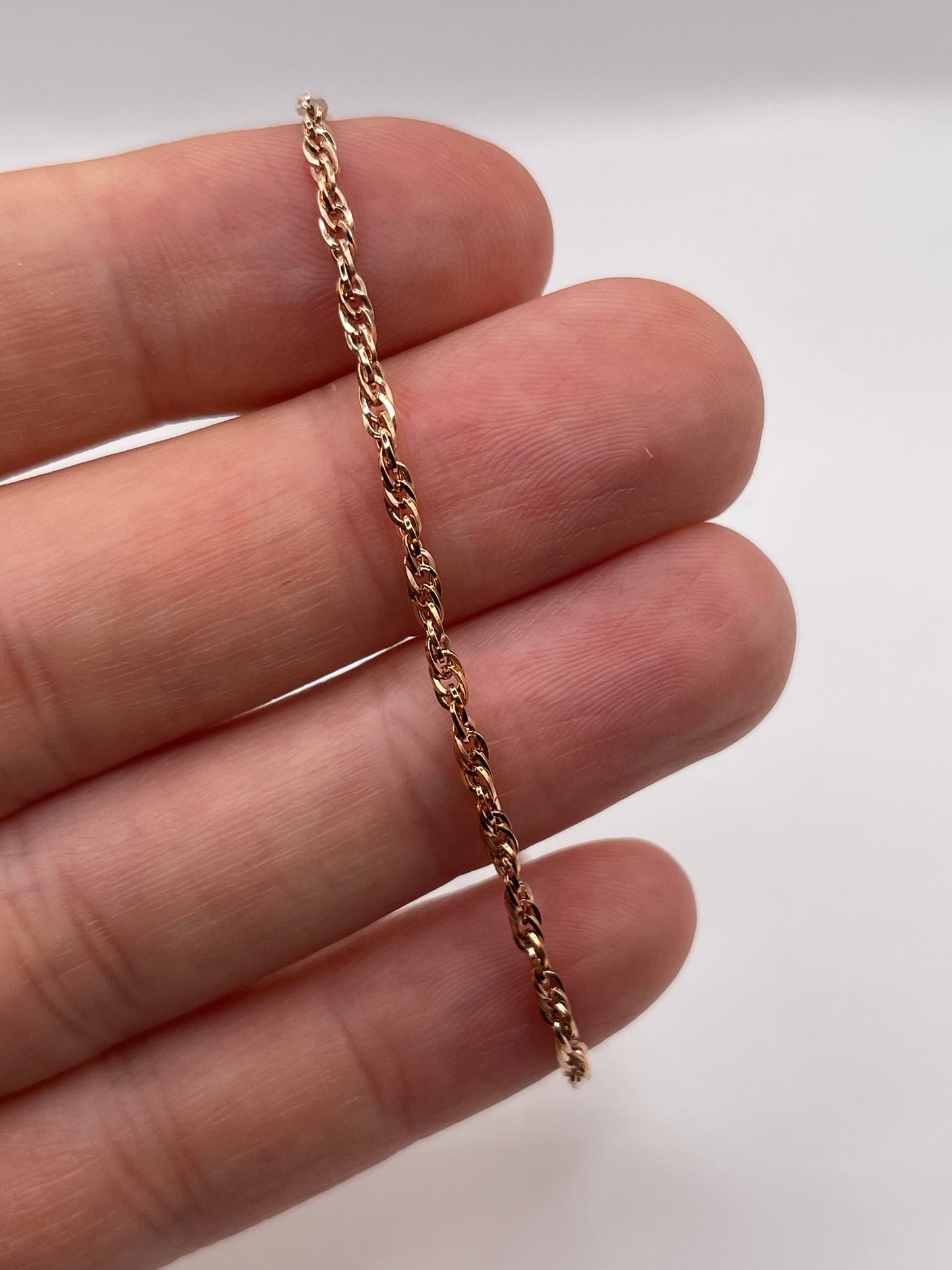 9ct rose gold bracelet