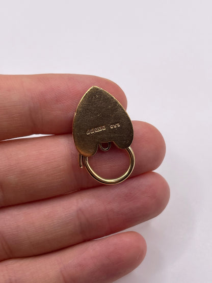 9ct gold padlock 1