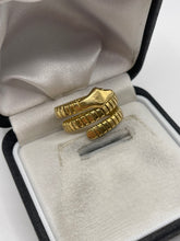 Load image into Gallery viewer, 18ct gold snake ring
